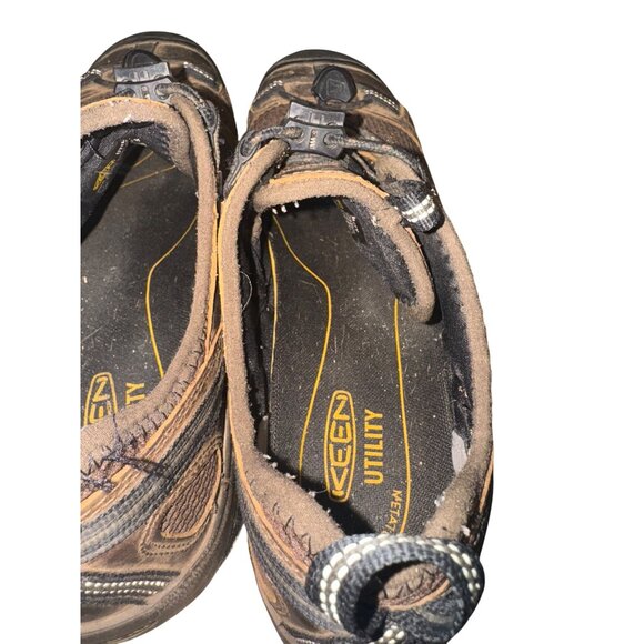 Keen Utility Atlanta Steel Toe Hiker Brown Leather Sandal shoe 10EE ASTM F2413 - Picture 4 of 10